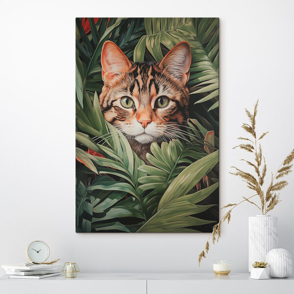 Chat dans la jungle Tableaux Chat dans la jungle
