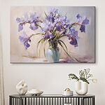 Tableaux Peinture de fleurs violettes dans un vase