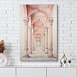 Tableaux Long couloir avec colonnes