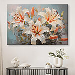 Tableaux Groupe de fleurs blanches