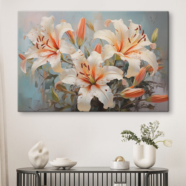 Groupe de fleurs blanches Tableaux Groupe de fleurs blanches
