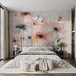 Papier peint Peinture de fleurs