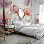 Papier peint Aquarelle de fleurs