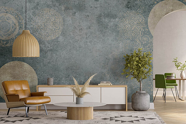 Fond gris et blanc avec un motif Papier peint Fond gris et blanc avec un motif