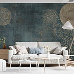 Papier peint Motifs artistiques sur fond sombre