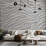 Papier peint Des rayures dynamiques dans des teintes douces