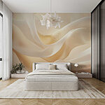 Papier peint Des vagues douces de tissu souple