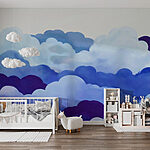 Papier peint Groupe de nuages dans le ciel