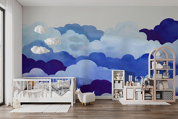 Groupe de nuages dans le ciel Papier peint Groupe de nuages dans le ciel