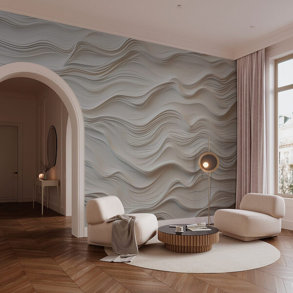 Papier blanc découpé dans un mur Papier peint Papier blanc découpé dans un mur