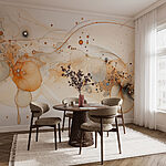 Papier peint Formes abstraites dans des teintes douces