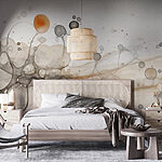 Papier peint Des formes abstraites dans une harmonie tranquille