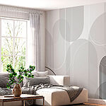 Papier peint Design gris et noir