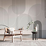 Papier peint Design gris et noir