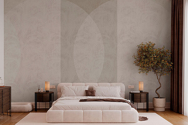 Fond blanc et gris avec un cercle blanc Papier peint Fond blanc et gris avec un cercle blanc