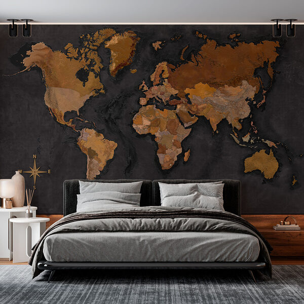 Carte du monde Papier peint Carte du monde