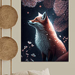 Tableaux Renard regardant le ciel