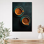 Tableaux Deux tasses de café sur des soucoupes