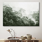 Tableaux Forêt brumeuse avec des arbres