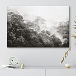 Tableaux Forêt brumeuse avec des arbres