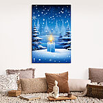 Tableaux Bougie dans la neige