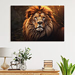 Tableaux Lion à la très longue crinière