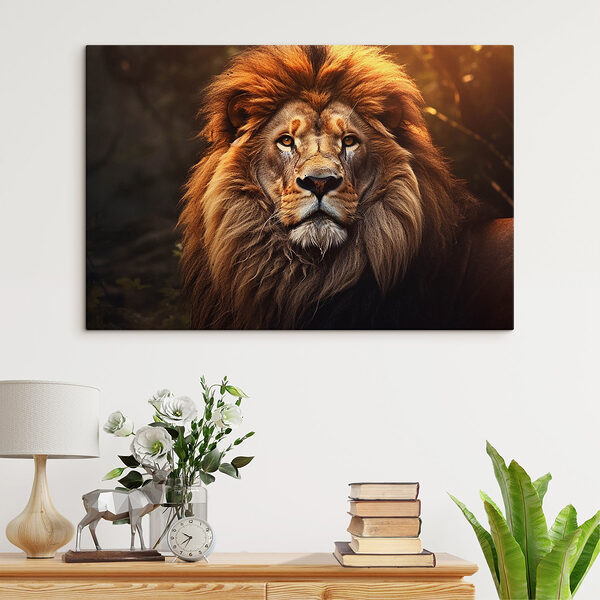 Lion à la très longue crinière Tableaux Lion à la très longue crinière