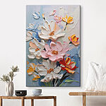 Tableaux Peinture de fleurs sur un mur