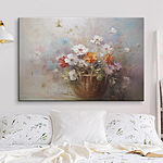 Tableaux Peinture de fleurs dans un panier