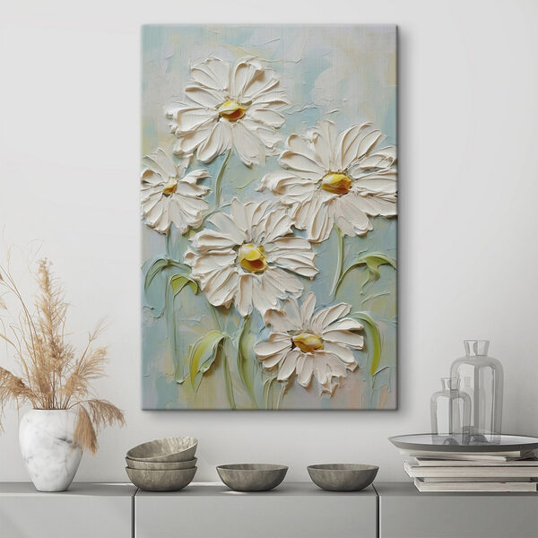 Peinture de fleurs blanches Tableaux Peinture de fleurs blanches