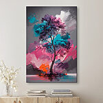 Tableaux Peinture d'un arbre avec différentes couleurs