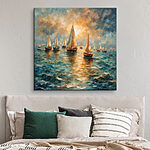 Tableaux Peinture de bateaux sur l'eau