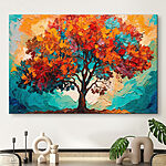 Tableaux Peinture d'un arbre aux feuilles colorées