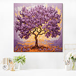Tableaux Peinture d'un arbre aux feuilles violettes