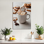Tableaux Coupe de biscuits avec du sucre en poudre