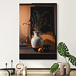 Tableaux Vase avec fleurs séchées et oranges