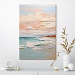 Tableaux Peinture d'une plage et d'un océan