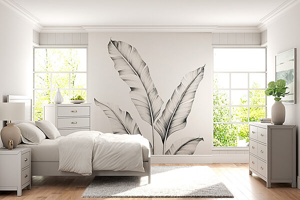 Papier peint Dessin d'une plante (UGS : w02866) Papier peint Papier peint Dessin d'une plante (UGS : w02866)
