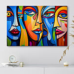 Tableaux Peinture des visages et des lèvres