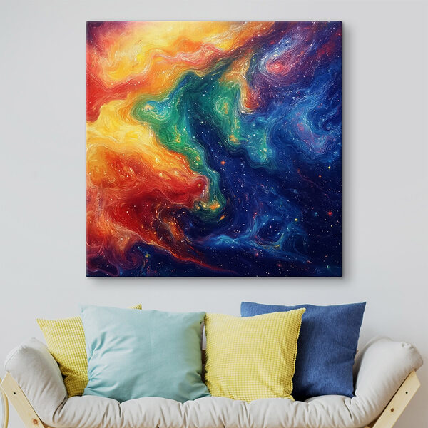 Tableaux Tourbillons de lumière colorés