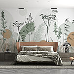 Papier peint L'harmonie naturelle dans le design abstrait.