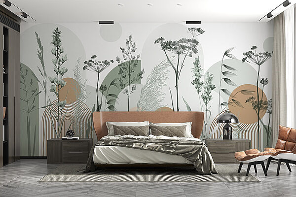 L'harmonie naturelle dans le design abstrait Papier peint L'harmonie naturelle dans le design abstrait