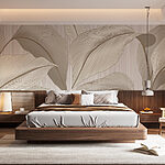 Papier peint L'élégance naturelle des motifs de feuilles