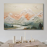 Tableaux Peinture d'une chaîne de montagnes