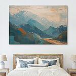 Tableaux Peinture d'une chaîne de montagnes