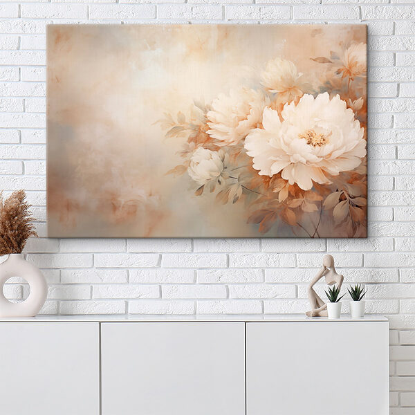 Peinture de fleurs sur un mur Tableaux Peinture de fleurs sur un mur