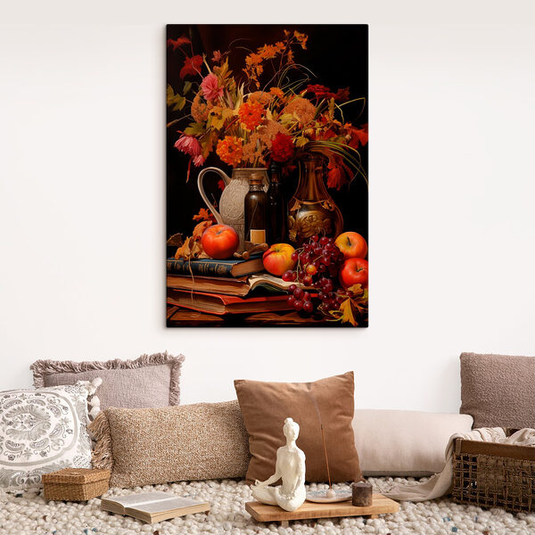 Nature morte aux fruits et aux fleurs Tableaux Nature morte aux fruits et aux fleurs