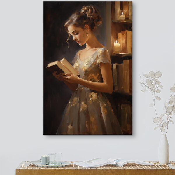 Femme lisant un livre Tableaux Femme lisant un livre