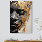 Tableaux Portrait expressif aux couleurs éclatantes