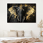 Tableaux Éléphant majestueux avec une touche artistique